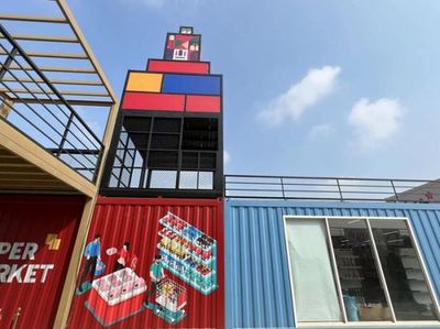 抢“先”起步 酷炫集装箱商业街区亮相济南起步区