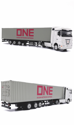 ONE物流 1:87合金集装箱货柜卡车模型 展示用集装箱卡车模型定制定做